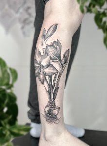 amaryllis - amaryllis tattoo - flower tattoo - floral tattoo - bloemen tattoo - tattoo - tatoeage