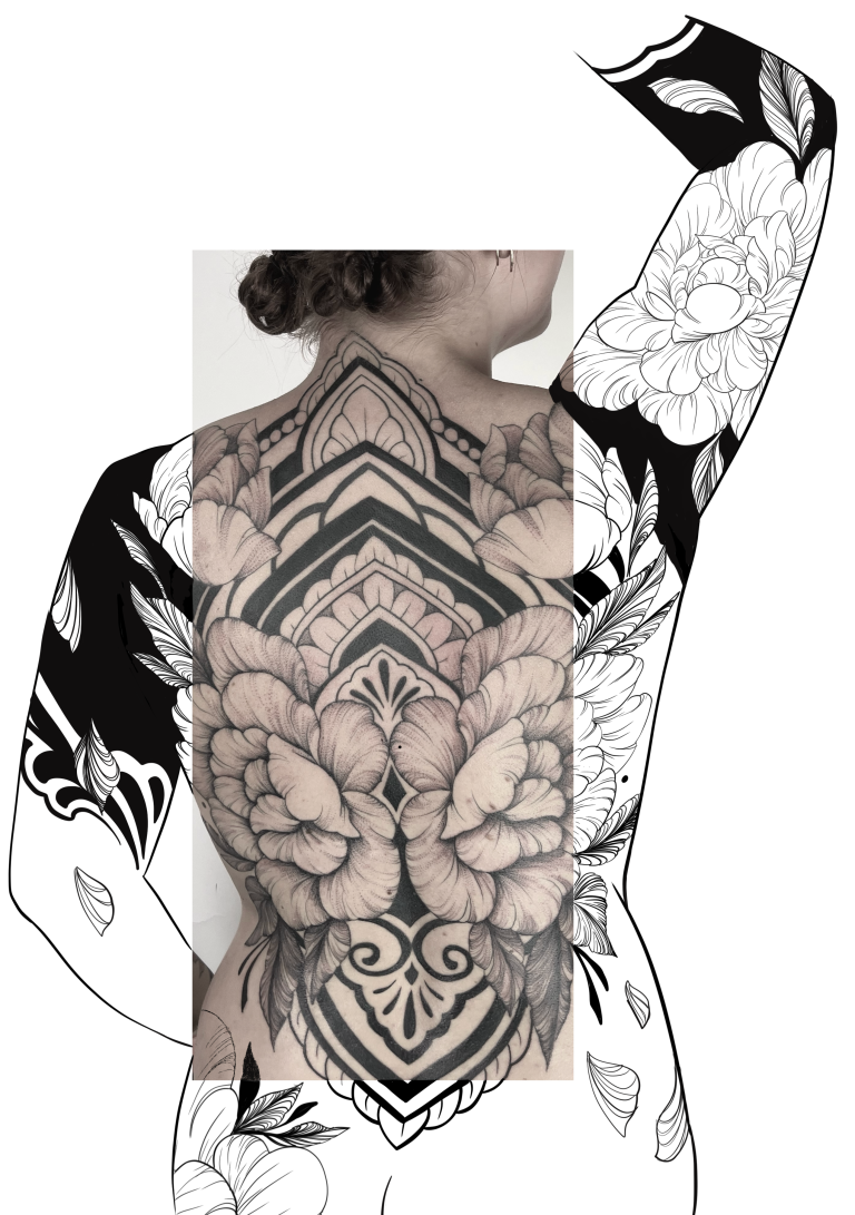 ornamental backpiece