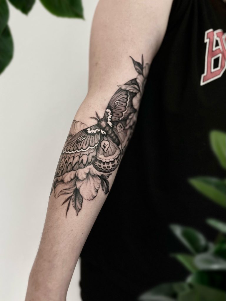 moth tattoo