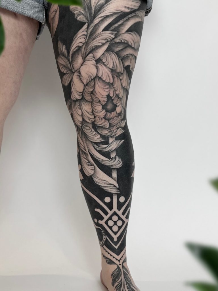 chrysanthemum tattoo ornamental